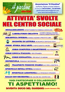 ATTIVITA GIARDINO 2021