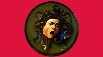 Clicca quì per ingrandire la locandina caravaggio medusa