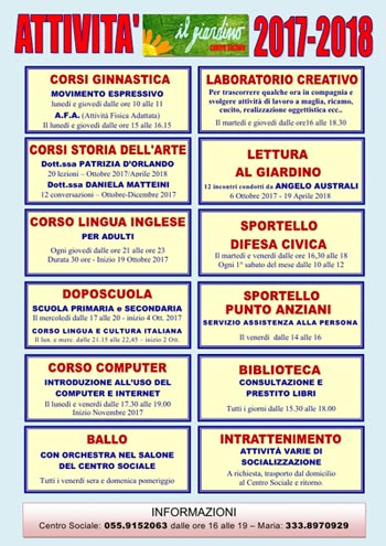 ATTIVITA GIARDINO 2017 2018